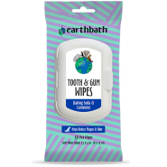 earthbath Tooth & Gum Wipes Baking Soda & Cornmint 50 ct