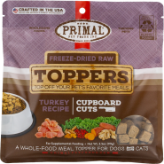 Primal Dog/Cat FD Raw Topper Cupboard Cuts Turkey 3.5 oz