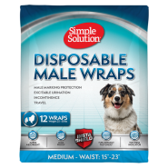 Simple Solution Disposable Male Dog Wrap Medium
