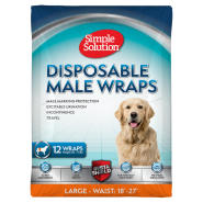 Simple Solution Disposable Male Dog Wrap Large