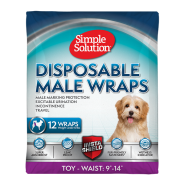 Simple Solution Disposable Male Dog Wrap XSmall