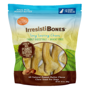 Canine Naturals IrresistiBones Peanut Butter Reg 4.5" 6pk