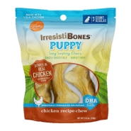 Canine Naturals IrresistiBones Puppy Chicken Reg 4.5" 3pk