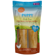 Canine Naturals Hide-Free Puppy Chicken Rolls Large 7" 2 Pk