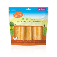 --Currently Unavailable-- Canine Naturals Hide-Free Chicken Rolls Large 7" 5 Pk