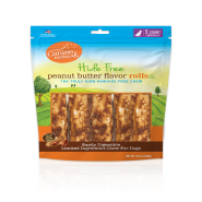 Canine Naturals Hide-Free PntButter Rolls Large 7" 5 Pk