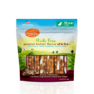 Canine Naturals Hide-Free PntButter Sticks 5" 10 Pk