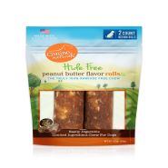 Canine Naturals Hide-Free PntButter Rolls Medium 4" 2 Pk