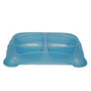 Gardner Double Feeder Bowl Blue LG