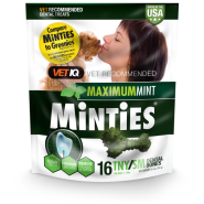 Minties Maximum Mint Dental Bones TNY/SM 6.4 oz 16 ct