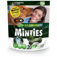 Minties Maximum Mint Dental Bones MD/LG 16 oz 20 ct