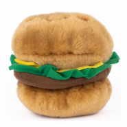 ZippyPaws NomNomz Squeaker Toy Hamburger