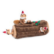 ZippyPaws Holiday Burrow Yule Log
