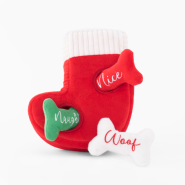 ZippyPaws Holiday Burrow Naughty or Nice Stocking