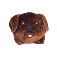 ZippyPaws Squeakie Buns Toy Chocolate Labrador