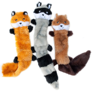 ZippyPaws Skinny Peltz Chipmunk/Lemur/Monkey Large 3pk