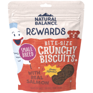 NB Dog Treats Rewards Crunchy Biscuits Salmon SmBreed 8 oz