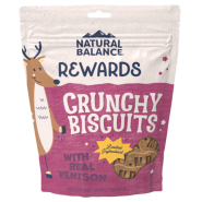 NB Dog Treats Rewards Crunchy Biscuits Venison 14 oz