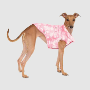 Canada Pooch Downtown Denim Vest Pink Tie Dye Size 18