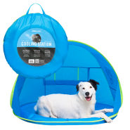 Canada Pooch Chill Seeker Cooling Station w Splash Pad Blue