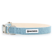 Pawtanical Hemp Collar Small 3/4"x10-16" Lake Blue