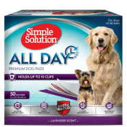Simple Solution All Day Premium Dog Pads 23"x24" 50 ct