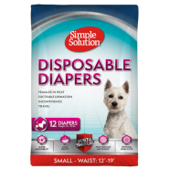 Simple Solution Disposable Female Diapers Small 12 pk
