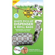 Bags On Board Fashion Dispenser Blue/Beige Diamond 14 bags