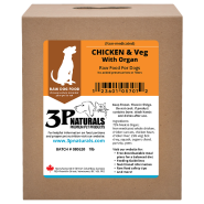 3P Naturals Dog Non-Medicated Chicken & Veg with Organ 6/1lb