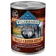 Blue Wilderness Dog GF Wolf Creek Stew Beef 12/12.5 oz