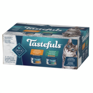 Blue Cat Tastefuls Adlt VrtyPk TrkyChk/OcFshTuna Pate 12/3oz