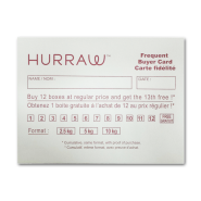 Hurraw Frequent Buyer Card/Envelope