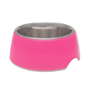 Loving Pets Retro Bowls Medium Hot Pink