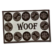 Bella Fashion Dog Woof Chenille Mat