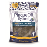 ProDen PlaqueOff Dog Mini Dental Care Bones Veg&Bluebry 340g