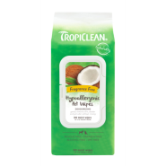 TropiClean Hypoallergenic Wipes Fragrance Free 100 pk