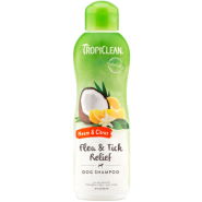 TropiClean Flea & Tick Relief Shampoo Neem & Citrus 20 oz