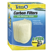 Tetra Whisper EX20 Carbon Filter Medium 4 pk