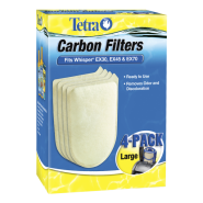 Tetra Whisper EX30 EX45 EX70 Carbon Filter Large 4 pk