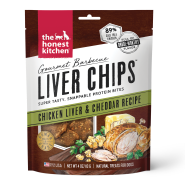 --Currently Unavailable-- HK Dog Gourmet BBQ Liver Chips Chicken Liver & Cheddar 4 oz