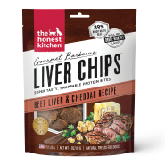 HK Dog Gourmet BBQ Liver Chips Beef Liver & Cheddar 4 oz