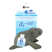 Spunky Pup Clean Earth Recycled Plush Manatee Small