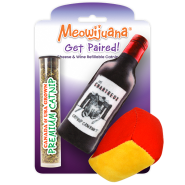 Meowijuana Cat Toy Get Paired Wine & Cheese 2pk