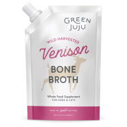 Green Juju Dog/Cat Bone Broth Venison 4/20 oz