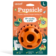 Woof Pet Dog Pupsicle Toy Orange Pumpkin Large