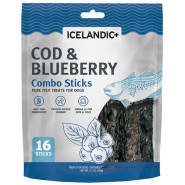 Icelandic+ Dog Combo Sticks Cod & Blueberry Value Pack 16pc