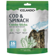Icelandic+ Dog Combo Sticks Cod & Spinach Value Pack 16pc