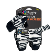Spunky Pup Tough Plush Zebra