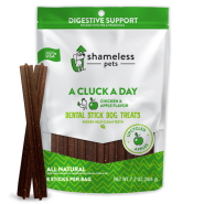 Shameless Pets Dog Dental Sticks A Cluck A Day 7.2 oz