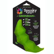 Spunky Pup Treat Holding Green Bean Toy